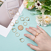 2 Sets 2 Style Alloy Finger Rings Sets RJEW-UN0003-03G-2