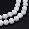 Round Natural Howlite Bead Strands LS-G-F222-14-6mm-2