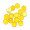 Natural Yellow Agate Cabochons G-P393-R06-4mm-1