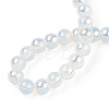 Electroplate Transparent Glass Beads Strands LS-GLAA-T032-T6mm-AB14-4