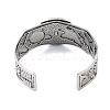 Constellation Alloy Open Cuff Bangles for Women Men LS-BJEW-C064-01AS-06-3