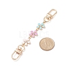 Alloy Enamel Flower Link Purse Strap Extenders FIND-JF00098-2