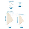 Yilisi DIY Trapezoid Natural Wood Pendants Earring Making Kits DIY-YS0001-15-8