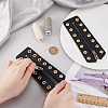 Cowhide Leather Lace-in Boot Zipper Inserts DIY-WH0499-06A-05-3