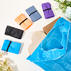 5Pcs 5 Colors Reusable Polyester Supermarket Shopping Tote Bags ABAG-CN0001-49-3