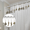 SUPERFINDINGS 12Pcs Iron Shower Curtain Rings for Bathroom AJEW-FH0003-37AB-7