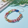Acrylic & CCB Plastic Cable Chain Necklaces NJEW-JN03284-5