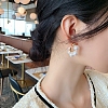 Imitation Pearl Bead Stud Earrings for Women WG80053-47-1