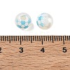 Sports Printed ABS Plastic Beads PL-CBA1C22-09-3