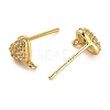 925 Sterling Silver Ear Stud Findings STER-F058-01G-09-2