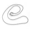 304 Stainless Steel Twisted Chain Necklaces NJEW-D285-22P-1