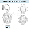 5Pcs 925 Sterling Silver Charms STER-BBC0002-19-2