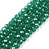Electroplate Glass Beads Strands EGLA-A044-T4mm-A18-1