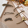 6Pcs 6 Styles Alloy Brooches for Clothes Backpack JEWB-HS0001-02-5