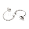 Non-Tarnish 304 Stainless Steel Stud Earring EJEW-H134-02A-P-2