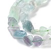 Raw Rough Natural Fluorite Beads Strands G-B065-C19-4