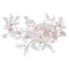 3D Flower Organgza Polyester Embroidery Ornament Accessories DIY-WH0297-20D-1