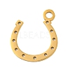 Ion Plating(IP) 304 Stainless Steel Pendants STAS-B056-13G-02-1
