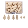 Christmas Unfinished Wooden Blank Tree/Snowman/Acorn Sets PW-WGB1663-01-1