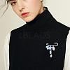 16Pcs 4 Styles Iron Rhinestone Safety Pins FIND-SC0022-25P-6