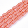 Opaque Solid Color Glass Beads Strands GLAA-T009-001C-1