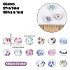 180Pcs 15 Colors Handmade Porcelain Beads PORC-CA0001-15-2