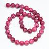 Natural White Jade Bead Strands G-R297-8mm-32-2