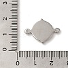 304 Stainless Steel Cabochon Connector Setting STAS-C110-09P-3