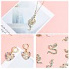 16 Pieces Alloy Snake Charms Pendant Cubic Zirconia Snake Charm Animal Pendant Mixed Color for Jewelry Necklace Earring Making Crafts JX732A-5