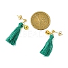 Christmas Tree Tassel Dangle Earrings EJEW-JE06104-3