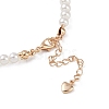 Brass Pave Clear Cubic Zirconia Star Link Chain Bracelets BJEW-M321-01A-3