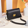 WADORN 2Pcs 2 Style PU Imitation Leather/ABS Plastic Imitation Pearl Bag Handles FIND-WR0009-61-3