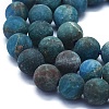 Natural Apatite Beads Strands G-E561-03-8mm-3