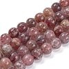 Natural Strawberry Quartz Beads Strands LS-G-J373-16-9mm-1