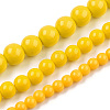 Opaque Solid Color Glass Beads Strands GLAA-T032-P6mm-08-4