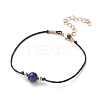 Natural Lapis Lazuli(Dyed) Beaded Bracelets BJEW-JB05505-04-1