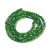 Electroplate Transparent Glass Beads Strands EGLA-A035-T3mm-L11-2