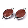 Natural Red Jasper Links/Connectors G-T131-102-22-3