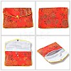 Rectangle Floral Embroidery Cloth Zipper Pouches ABAG-YW0001-03D-2