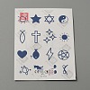 Cool Sexy Body Art Removable Temporary Tattoos Paper Stickers DIY-WH0387-60E-1