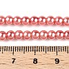Baking Paint Pearlized Glass Pearl Round Bead Strands HY-Q003-4mm-77-A-2