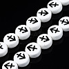 Handmade Porcelain Ceramic Beads Strands PORC-S502-032C-1