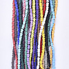 Spray Painted Non-magnetic Synthetic Hematite Beads Strands G-T124-21-2