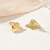 Brass Stud Earrings KK-CBA30C7-07G-3