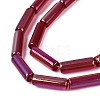 Electroplate Transparent Glass Beads Strands X-EGLA-Q132-02A-C01-3