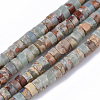 Natural Aqua Terra Jasper Beads Strands G-S366-012A-1