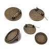 Vintage Alloy Brooch Cabochon Bezel Settings X-PALLOY-O038-20AB-NF-4