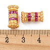 925 Sterling Silver Micro Pave Cubic Zirconia Screw Clasps STER-U001-05C-G-3