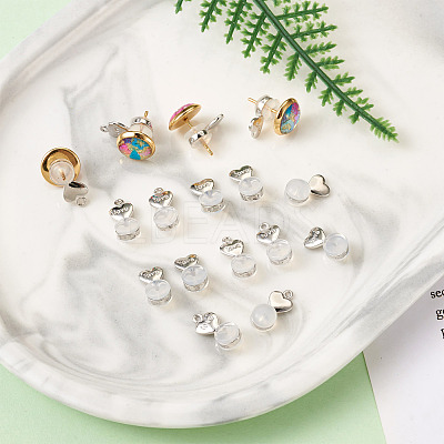20Pcs 2 Styles Silicone Ear Nuts FIND-TA0001-47B-1