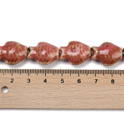 Handmade Porcelain Beads Strands PORC-P030-01A-06-1